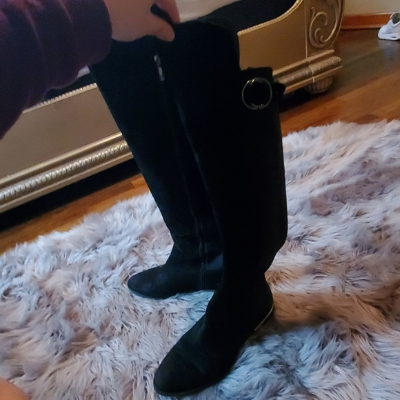 Black Calvin Klein OTK boots. - Picture 3 of 8